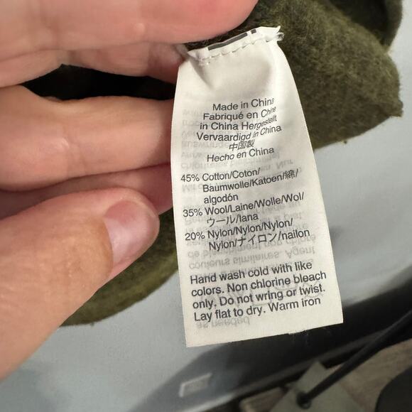 J. Crew Mercantile Crewneck Teddie Sweater Women's Size Small Cotton Wool Nylon - Picture 5 of 6